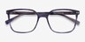 Conscious Blue Striped AcetateEyeglass Frames from EyeBuyDirect, Closed View