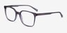 Conscious Clear Gray AcétateMontures de lunettes de vue d'EyeBuyDirect, Vue d'Angle