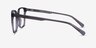 Conscious Clear Gray AcétateMontures de lunettes de vue d'EyeBuyDirect, Vue de Côté