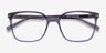 Conscious Clear Gray AcétateMontures de lunettes de vue d'EyeBuyDirect, Vue Rapprochée