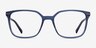 Conscious Clear Blue AcetateEyeglass Frames from EyeBuyDirect, Front View