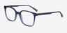 Conscious Clear Blue AcetateEyeglass Frames from EyeBuyDirect, Angle View