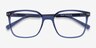 Conscious Clear Blue AcetateEyeglass Frames from EyeBuyDirect, Closed View