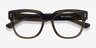 Life Clear Dark Green AcetateEyeglass Frames from EyeBuyDirect, Closed View