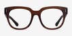 Life Clear Brown Alternative MaterialsEyeglass Frames from EyeBuyDirect, Front View