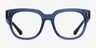Life Clear Blue AcetateEyeglass Frames from EyeBuyDirect, Front View