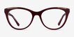Felicity Burgundy Gold AcetateEyeglass Frames from EyeBuyDirect, Front View
