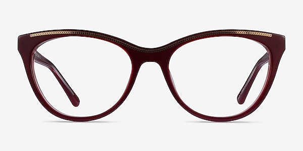 Felicity Burgundy Gold Acetate Eyeglass Frames