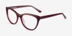 Felicity Burgundy Gold AcetateEyeglass Frames from EyeBuyDirect, Angle View