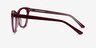 Felicity Burgundy Gold AcetateEyeglass Frames from EyeBuyDirect, Side View