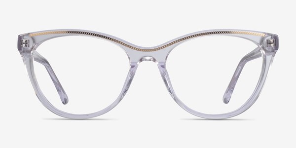 Felicity Clear Gold Acetate Eyeglass Frames