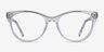 Felicity Clear Gold AcetateEyeglass Frames from EyeBuyDirect, Front View
