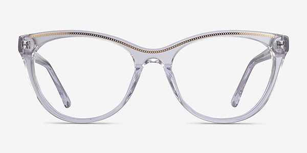 Felicity Clear Gold Acetate Eyeglass Frames