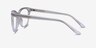 Felicity Clear Gold AcetateEyeglass Frames from EyeBuyDirect, Side View