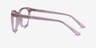 Felicity Clear Pink Rose Gold AcetateEyeglass Frames from EyeBuyDirect, Side View