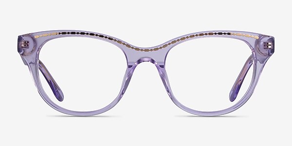 Arcady Clear Purple Gold Acétate Montures de lunettes de vue