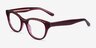 Arcady Burgundy Gold AcétateMontures de lunettes de vue d'EyeBuyDirect, Vue d'Angle