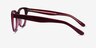 Arcady Burgundy Gold AcétateMontures de lunettes de vue d'EyeBuyDirect, Vue de Côté