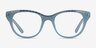 Arcady Blue Gold AcetateEyeglass Frames from EyeBuyDirect, Front View
