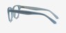 Arcady Blue Gold AcetateEyeglass Frames from EyeBuyDirect, Side View