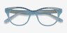 Arcady Blue Gold AcetateEyeglass Frames from EyeBuyDirect, Closed View