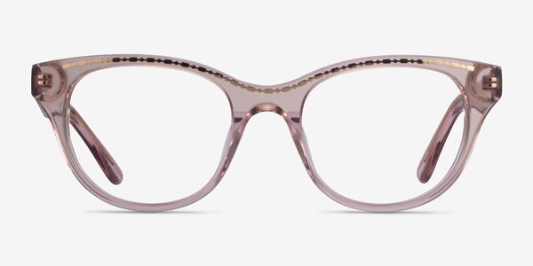 Arcady Clear Pink Gold Acétate Montures de lunettes de vue