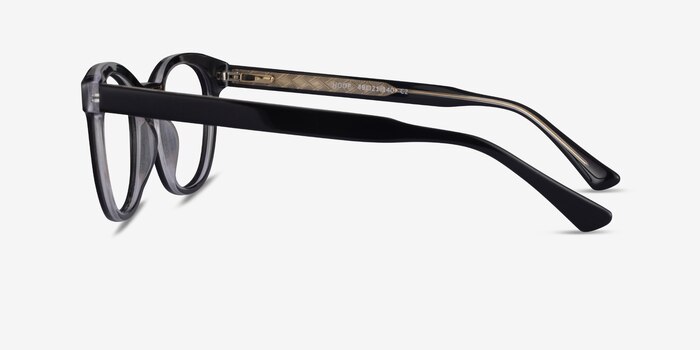Hoop Black Gold Acétate Montures de lunettes de vue d'EyeBuyDirect