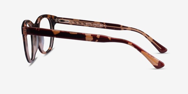 Hoop Tortoise Gold AcetateEyeglass Frames from EyeBuyDirect, Side View