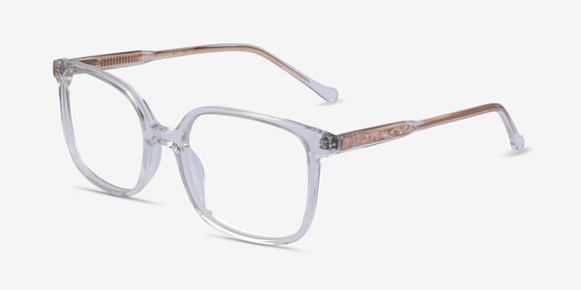 Orient Clear AcetateEyeglass Frames from EyeBuyDirect, Angle View