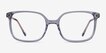 Orient Clear Gray AcetateEyeglass Frames from EyeBuyDirect, Front View