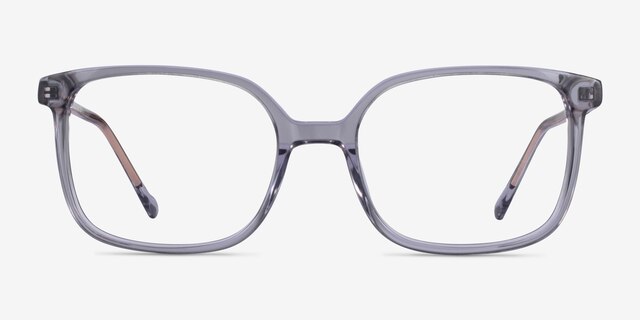 Orient Clear Gray AcetateEyeglass Frames from EyeBuyDirect, Front View