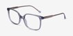 Orient Clear Gray AcetateEyeglass Frames from EyeBuyDirect, Angle View