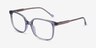 Orient Clear Gray AcetateEyeglass Frames from EyeBuyDirect, Angle View