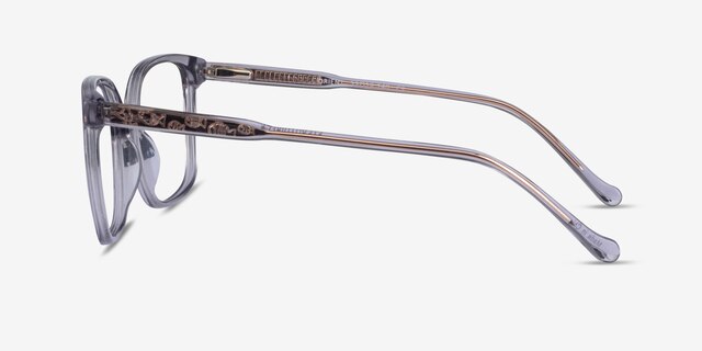 Orient Clear Gray AcetateEyeglass Frames from EyeBuyDirect, Side View