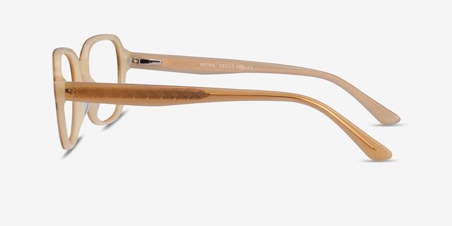 Patina Yellow AcetateEyeglass Frames from EyeBuyDirect, Side View