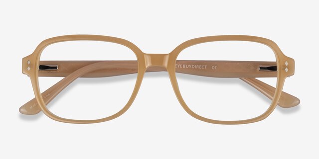 Patina Yellow AcetateEyeglass Frames from EyeBuyDirect, Closed View