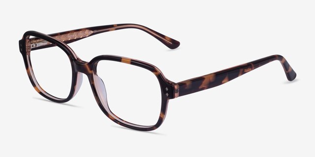 Patina Tortoise AcetateEyeglass Frames from EyeBuyDirect, Angle View