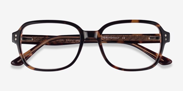 Patina Tortoise AcetateEyeglass Frames from EyeBuyDirect, Closed View
