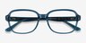 Patina Clear Blue AcetateEyeglass Frames from EyeBuyDirect, Closed View