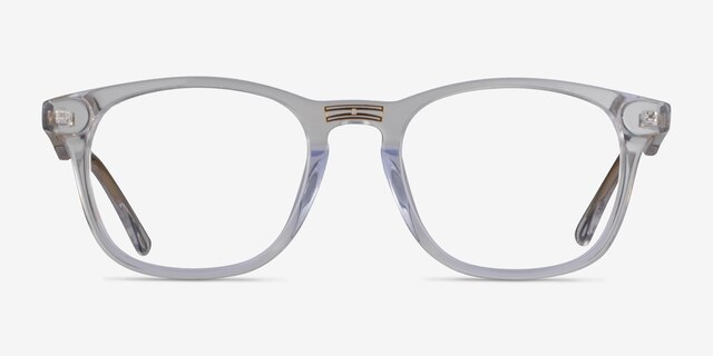Casting Clear Gold AcetateEyeglass Frames from EyeBuyDirect, Front View