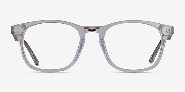 Casting Clear Gold Acetate Eyeglass Frames