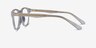 Casting Clear Gold AcetateEyeglass Frames from EyeBuyDirect, Side View