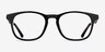 Casting Black Gold AcetateEyeglass Frames from EyeBuyDirect, Front View