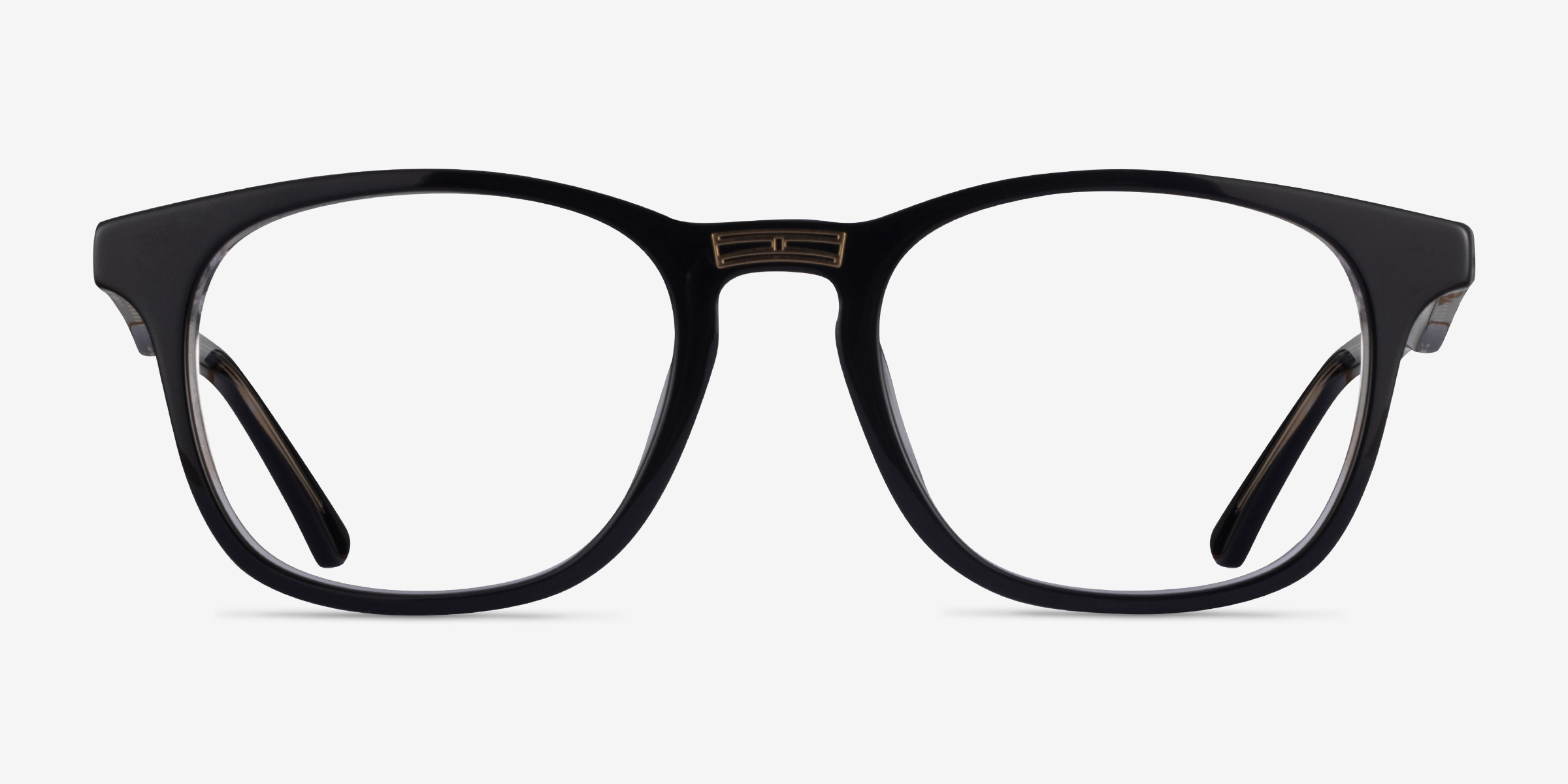 Casting Square Black Gold Glasses for Women | Eyebuydirect Canada