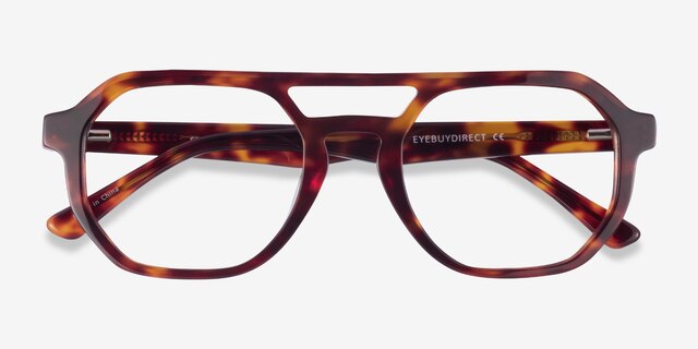 Stratum Tortoise AcetateEyeglass Frames from EyeBuyDirect, Closed View