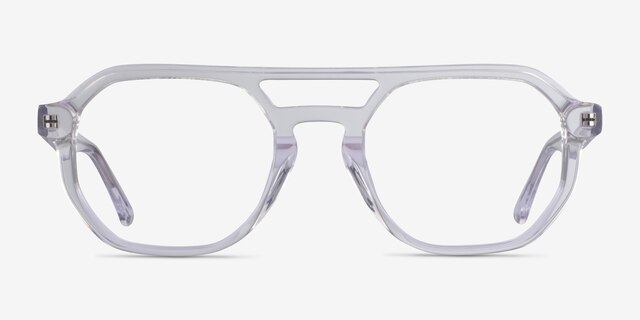 Stratum Clear AcetateEyeglass Frames from EyeBuyDirect, Front View