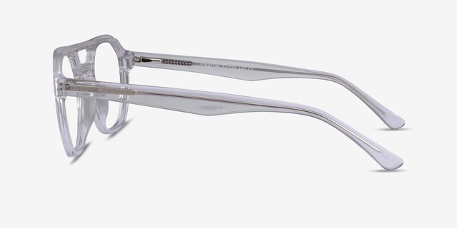 Stratum Clear AcetateEyeglass Frames from EyeBuyDirect, Side View
