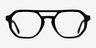 Stratum Black AcetateEyeglass Frames from EyeBuyDirect, Front View