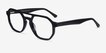 Stratum Black AcetateEyeglass Frames from EyeBuyDirect, Angle View