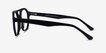 Stratum Black AcetateEyeglass Frames from EyeBuyDirect, Side View